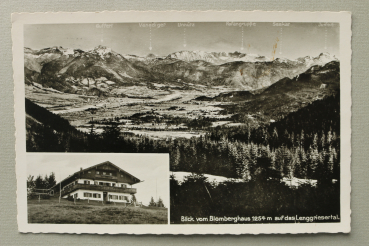 AK Lenggriesertal / 1963 / Mehrbildkarte / Blick vom Blomberghaus auf das Lenggriesertal